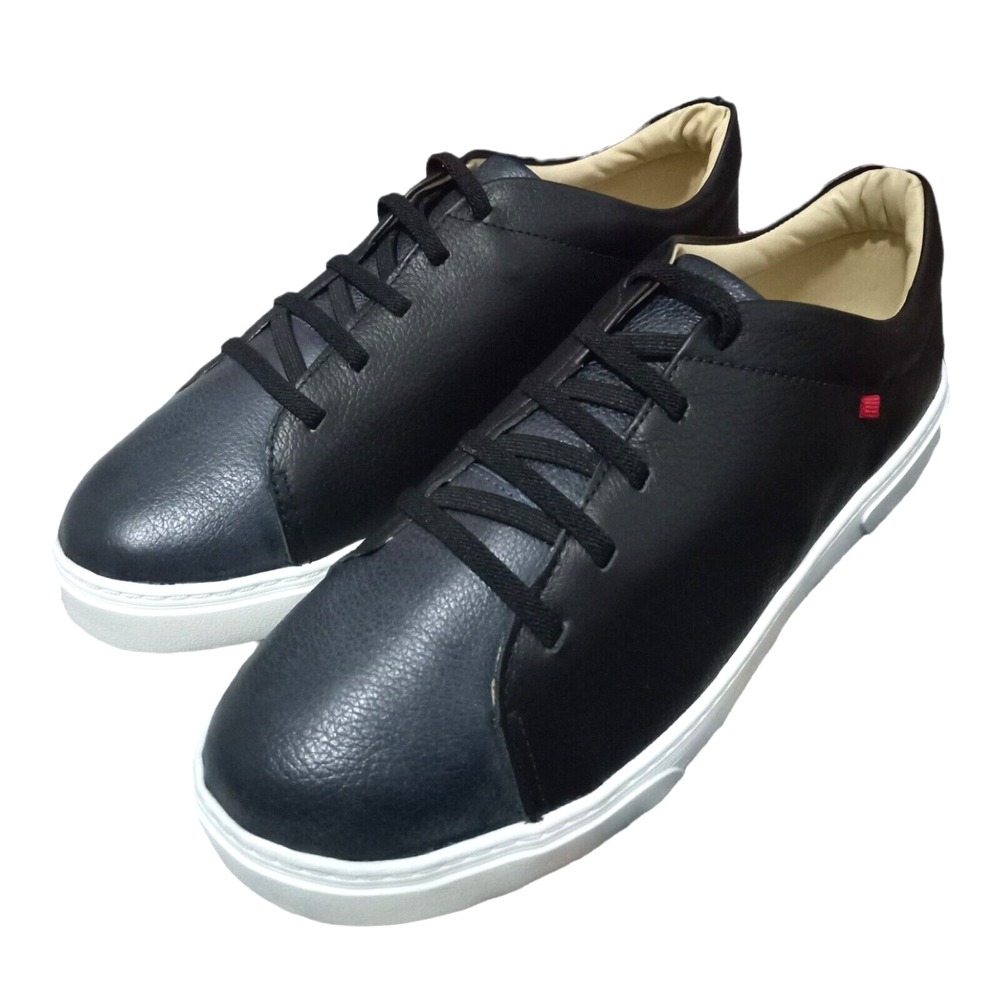 Marc Joseph New York Clarkson St Mens 6.5 Black Ice Blue Grain Leather Sneakers - Picture 8 of 14
